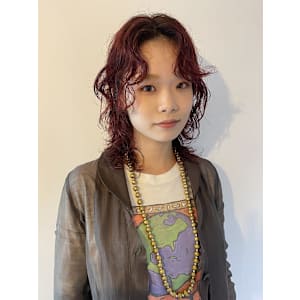 今どきお洒落ウルフレイヤー×ワインレッド