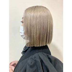【W_SALON 河原町】ぷっつんボブ/ブリーチ