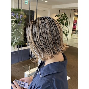 【W_SALON 河原町】ハイライト/ボブルフ