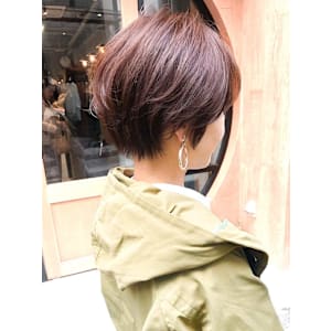 [NOA]前髪くびれイメチェンラベンダーカラー大人ボブ