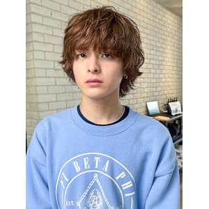 短髪マッシュグレージュカラー_ba505611