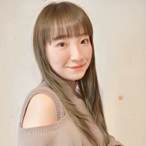 顔周りレイヤー／オリーブベージュ／オリーブカラー