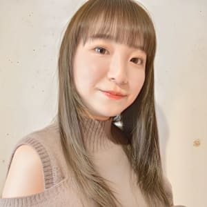 顔周りレイヤー／オリーブベージュ／オリーブカラー