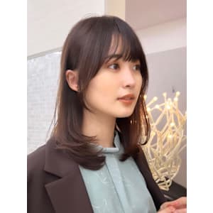 顔まわりカット/前髪/似合わせカット/レイヤーカット/銀座