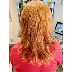 レイヤーカールONキャメルカラー