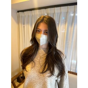 ロングスタイル/外国人風/ミルクティーベージュ