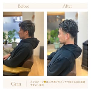 お客様髪質改善データ1615（メンズパーマ）