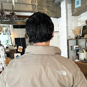 メンズのボブヘア