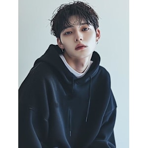 無造作シースルーバング