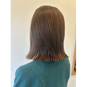 大人可愛い/切りっぱなし/艶ボブ