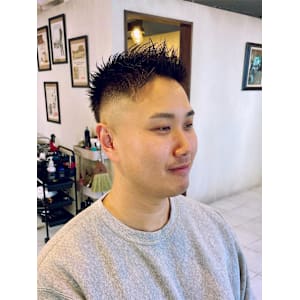 【20代 男性】ロンドンフェードショート（大宮/バーバー）