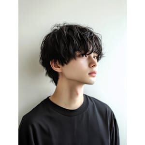 DUNO×メンズマッシュウルフパーマ