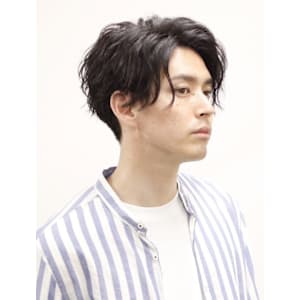 【WILLOW京橋】センターパート×スパイラルパーマ