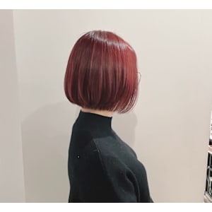 ブリーチなしのレッドボブ