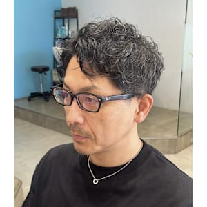 すっきりショートパーマ