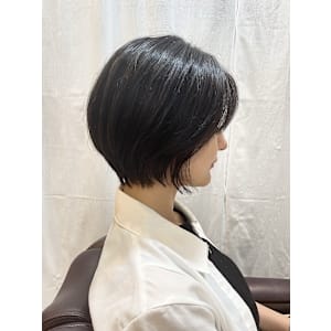 【WILLOW京橋/都島】小顔に見える丸みショートボブ