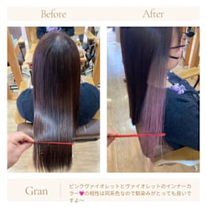 お客様髪質改善データ1619（インナーカラーデザイン）