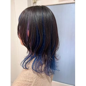 髪質改善/ハイトーンカラー/ブリーチ/ブルー/ウルフ/