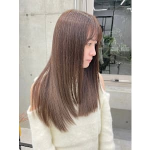 髪質改善/縮毛矯正/酸性ストレート/ベージュ/韓国風レイヤー