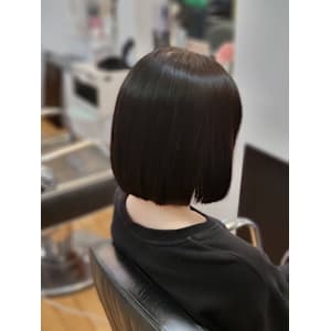 髪質改善×ぱつっとボブ　ショート/10代/20代/30代