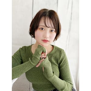 ニュアンスカールのアレンジショート