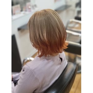 オレンジ裾カラー　10代/20代/30代