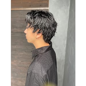 グレーカラー　ニュアンスパーマ