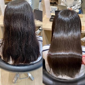 美髪矯正ビフォーアフター