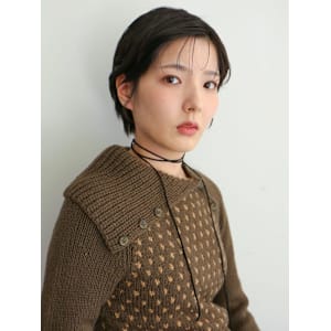 ショートカット　シースルーバング　小顔カット　似合わせカット