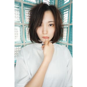 お手入れ簡単　ふんわりボブ　表参道　カット　上手い