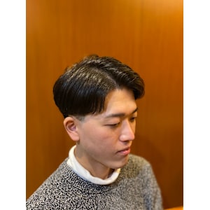 ツーブロック ナチュラル ショート