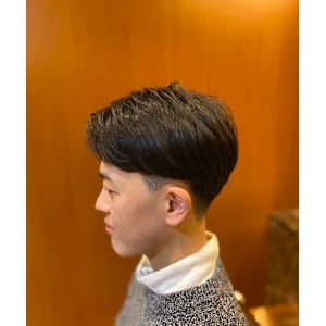 ツーブロック ナチュラル ショート