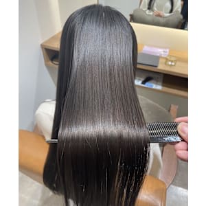 手で乾かしただけ！美髪矯正！