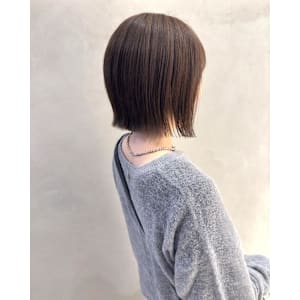 髪質改善/髪質改善カラー/切りっぱなしボブ