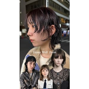 外国人風アンニュイウルフパーマ/ウェーブミディアム