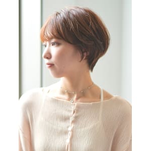 前下がりショート・ボブ/絶壁解消/前髪あり/30代/40代