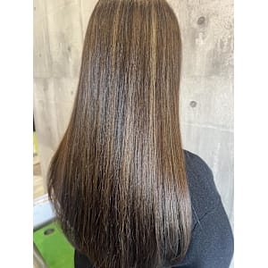 セミロング／ハイライト