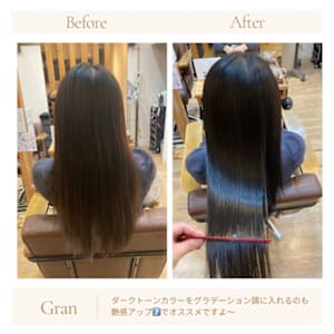 お客様髪質改善データ1624（バレイヤージュ）