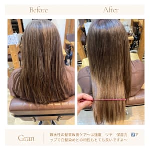 お客様髪質改善データ1625（髪質改善とカラー）