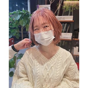 パールピンク&似合わせボブ/佐藤杏丸