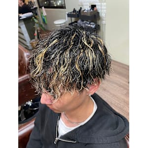 ツイストスパイラルパーマ×ハイライト