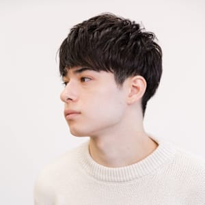 ナチュラルマッシュ刈上げツーブロック爽やかショート