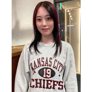 チェリーレッド　ブラック　グラデーションカラー　レイヤー