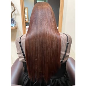 【MICHI 富田店　古作蓮】髪質改善ストレート　艶ロング