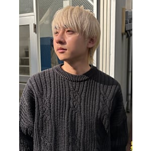 【misaki】メンズウルフ×ホワイトブロンド