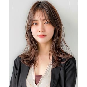 レイヤー/ロング/韓国風/大人女性/薬院