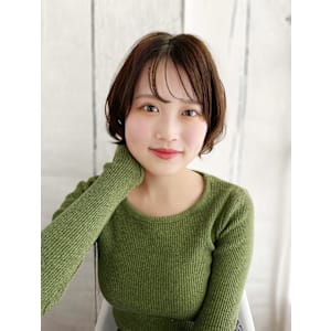 20代30代40代　イメチェン大人可愛いニュアンスボブ