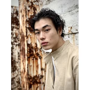 【大村指名】メンズパーマ/オールバック/ニュアンス