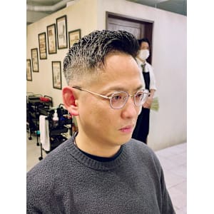 【40代 男性】ロンドンアイロンショート（大宮/バーバー）