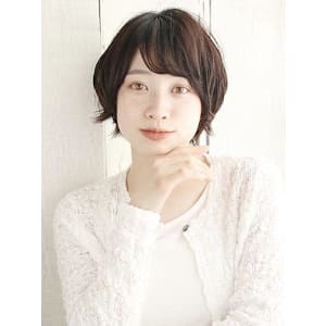 ふんわりトップのニュアンスカールショート